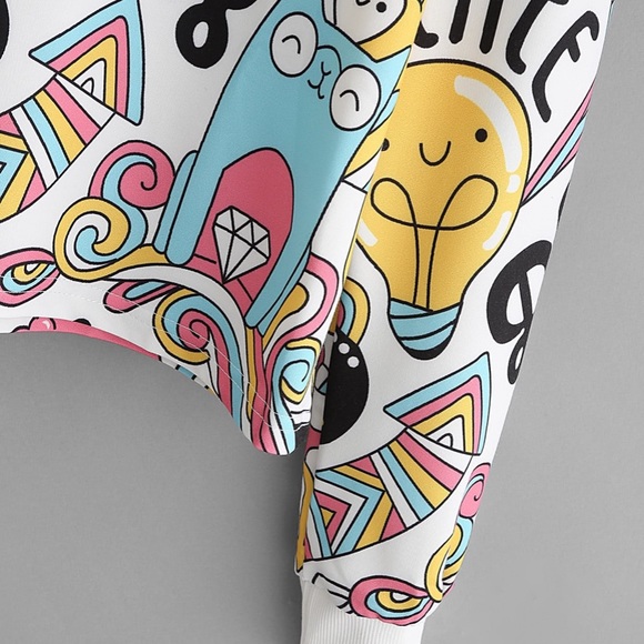 1 LEFT🔥HOST PICK🆕Graffiti Hoodie - Picture 5 of 8